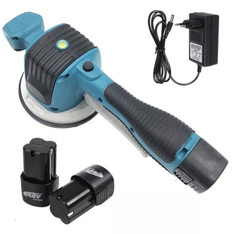 Vibreur Carrelage, Machine de carrelage for carrelage mur pose de carrelage outil vibrant 100kg 0.6-1.2m ventouse automatique sol plâtre nivellement Machine(2xBattery 1xCharge)