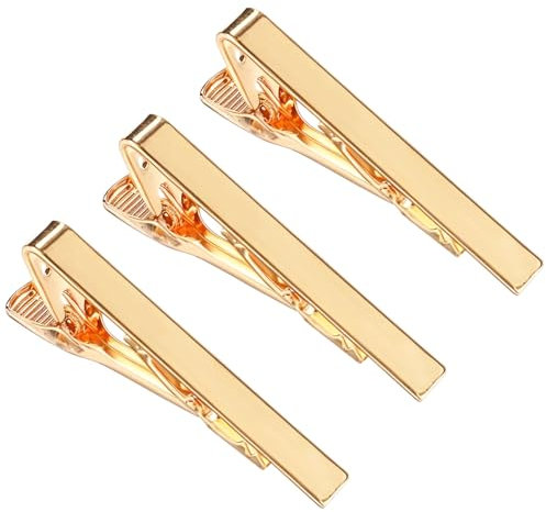 Ymapinc 3 Stück Business-Stil Krawattennadel Herren Elegant Krawattenklammer Gold Krawattennadeln für Herren Valentinstag Hochzeit Jahrestag Business Alltag Geschenke