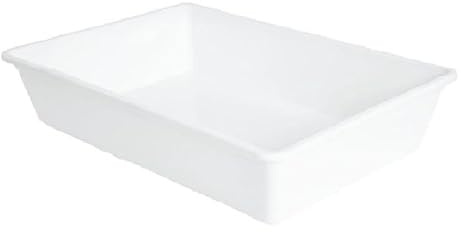 COSE DA CASA Vaschetta frigo bianca 50x34 h11 litri 13.5 bacinella certificata per alimenti conservazone cibi e trasporto ideale uso professionale pizzeria ristoranti hotel pub