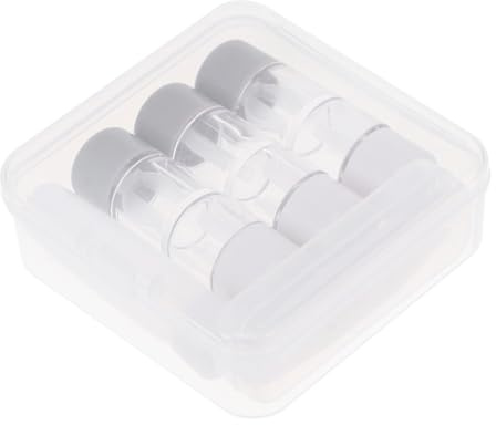 LRXIYODE Kit De 3 Cajas Organizadoras para Lentes De Contacto Transparentes, Estuche Hermético Reutilizable y Lavable para Almacenamiento Seguro, Portátil para Viajes y Uso Diario