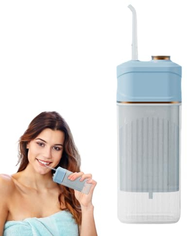 Idropulsore Dentale Portatile da Viaggio | Idropulsore da Viaggio Ricaricabile Multimodale | Irrigatore Orale con Alimentazione a Batteria Multimodale per Pulizia Denti Apparecchi Ponti Uomini Donne