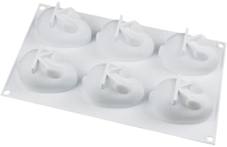 Ciieeo Moule à gâteau en silicone léger en forme de lapin pour desserts de Pâques, crème glacée, chocolat pour un nettoyage facile et un plaisir en famille