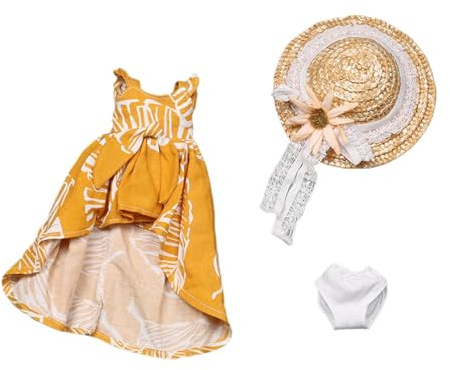 getuse 3pcs 1/6 Skala Kleider und Hutunterhose Kostüm handgefertigtes Puppenkleidung für 30 cm Puppenmodell Figuren Zubehör
