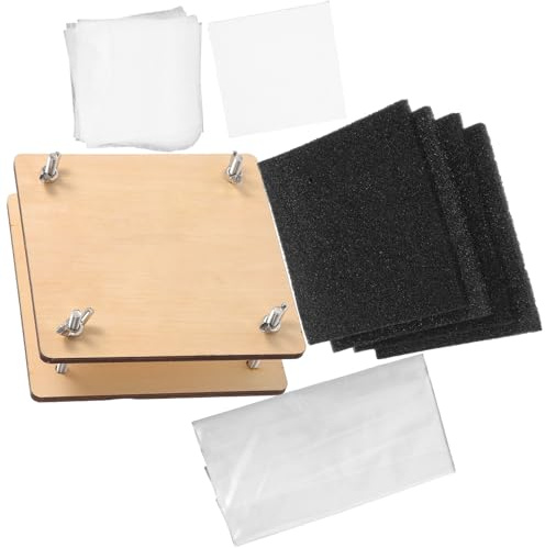 WEKAMOS Kit de Pressage de Fleurs DIY avec Plaques Bois Robustes Ensemble pour Pressage de Spécimens et Fleurs Séchées pour Scrapbooking et Décoration Maison Couleur Couleur Aléatoire