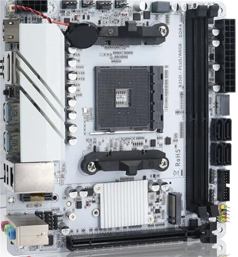 motherboard Fit For JGINYUE AMD AM4 ITX supporta Ryzen R3 R5 R7 R9 serie 1/2/3/4/5 CPU DDR4 RAM PC desktop PCI-E 3.0 B350i PLUS ARGB
