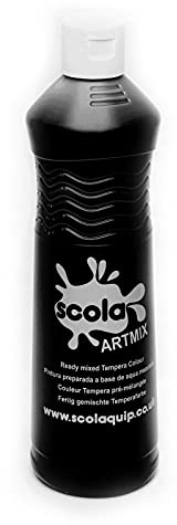 Scola Artmix - Vernice Colorata, Lavabile, 600 ml, Colore: Nero