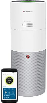 Hoover H-PURIFIER 700 Luftreiniger und Luftbefeuchter – mit HEPA-13 Filter für bessere Luftqualität – Luftmesser mit CO-Warnsystem – mit Aroma-Diffusor-Funktion – für Räume bis 110 m² [HHP70CAH]