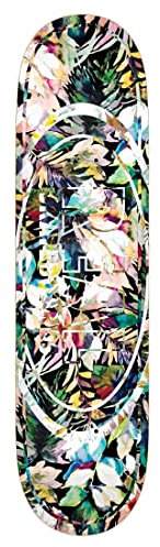 Skateboard-Deck, Tropical Dream Oval LG, Mehrfarbig, 8,5 x 32 cm