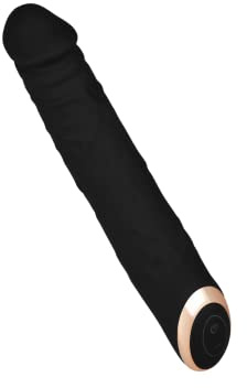 EIS Vibrator Geschmeidiger Naturvibrator | 10 Programme | schwarz | Erotik | wasserdicht (IPX7) | Sex Spielzeug für Frauen | Sex Toys | Wiederaufladbar | Mehrere Vibrationsprogramme | Vibratoren für sie