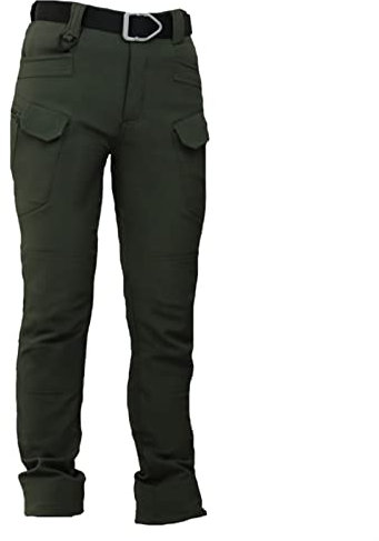 Arbeitshose Damen，Multi Taschen Wasserdicht Cargo Hose Damen Pants Outdoor Hose Arbeitskleidung Workwear Gartenhose Softshellhose Wanderhose Winddicht Warm Winter Skihose Snowboardhose (Color : Grün