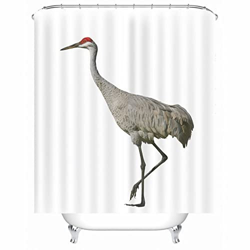 Whoiy Duschvorhang Weiß Wasserdicht, Duschrollo Um Die Ecke 180X200cm Polyester Bath Curtains Kran für Outdoor Hotel