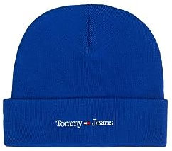Tommy Jeans - Herrenmütze mit linearer Logostickerei, elektrisch, One size