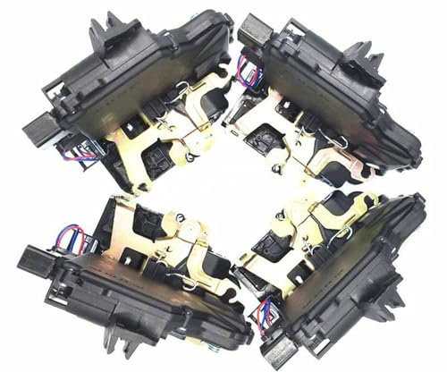 WINVOX Zentralverriegelung 4PCS F/L/R & R/L/R Türschloss Antriebe Latch für VW für Golf IV 1997-2006 3B1837015A & 3B1837016A & 3B4839015A & 3B4839016A Türverriegelungsaktuator
