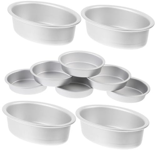 CIYODO 10stücke Käsekuchenformen Aus Ovale Kuchenform Zum Backen Flanformen Für Pudding Antihaft-backformen Kuchenbackset Für Hause Und Bäckereien
