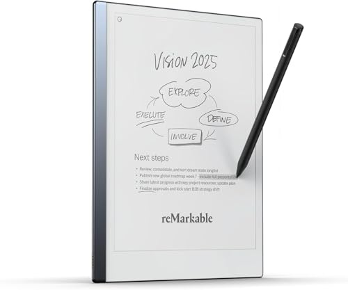 reMarkable 2 Notetaking Tablet, 10.3” Digital Paper Display, Pen with Eraser Included, USB-A to C Cable, Wi-Fi, Linux (Renewed)