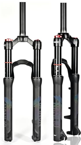 Wkantlaes Mountain Bikes Suspension Air Fork, 20 inch 24 inch MTB Bicycles Front Forks,1-1/8'' Straight Tube, 120mm Travel, QR 9mm, Ultralight Mountain Bike Front Fork for XC/AM Bike,24 inch