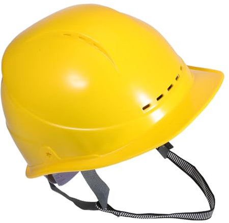 Ciieeo Gelber Bauhelm Schutzhelm Für Erwachsene Verstellbar Für Baustellen Und Industrie Atmungsaktiv Leicht Und Langlebig