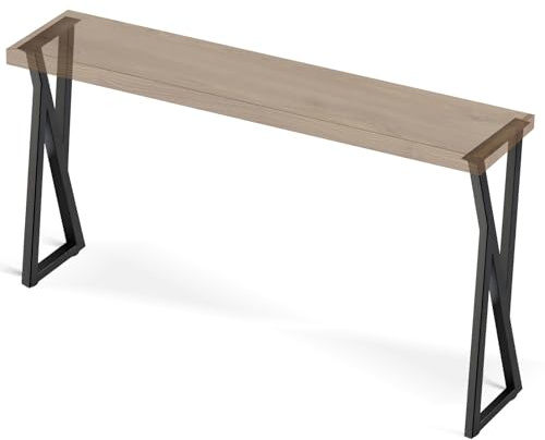 Zilchx 41 Metal Table Legs, 2pcs Heavy Duty Furniture Legs, DIY modern Industrial Desk Legs with Adjustable Feet for Coffee Table, Desk, Stand, Breakfast Bar, W22cm X H105cm