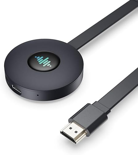 Miracast hdmi dongle 4K 5G,Wireless HDMI dongle, Compatibles i-Phone/i-Pad/Android vers TV, Supporte Miracast,DLNA, Airplay