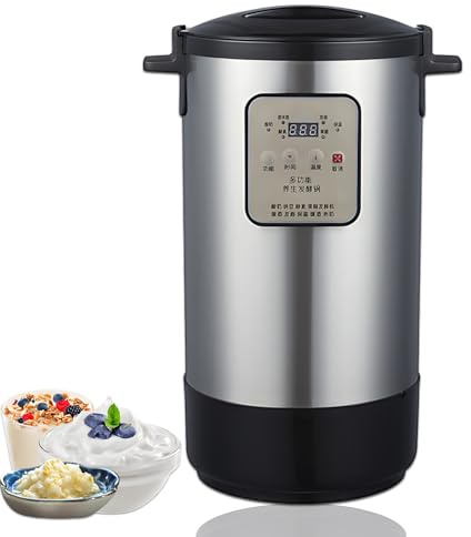 CIELOBLOEN Yaourtière et fromagerie automatiques de qualité Commerciale 12 L/18 L avec contrôle du Temps et de la température, fermenteur en Acier Inoxydable pour la Maison, Bar et Restaurant