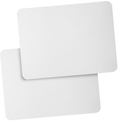 FUNOMOCYA 2 Piezas Pizarra Blanca Doble Cara para Escritorio Tablero Borrable Reutilizable para Notas y Planificación Superficie Lisa Fácil de Limpiar Multifunción para Oficina y