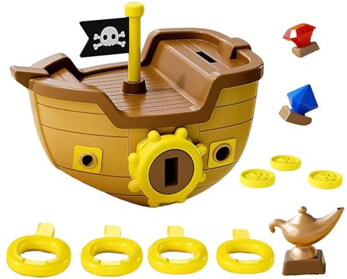 Pooldykningsleksaker | piratskeppsskatter - -spel med nyckel, och | Dykspel med nyckelmynt pärla, semester vattenpark badkar pool födelsedag
