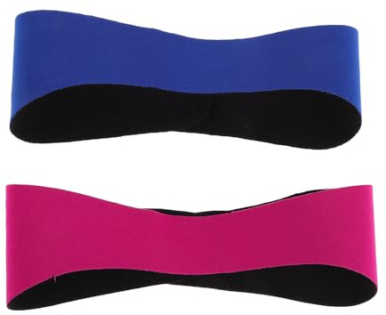 Artibetter Bandeau de Natation Étanche pour Garçon et Filles et en Néoprène Taille Ajustable, Lot de 2 Pièces Design Cartoon Mignon pour Bain
