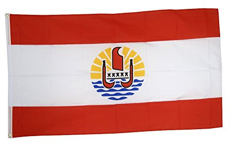Flaggenfritze Fahne/Flagge Frankreich Französisch Polynesien + gratis Sticker