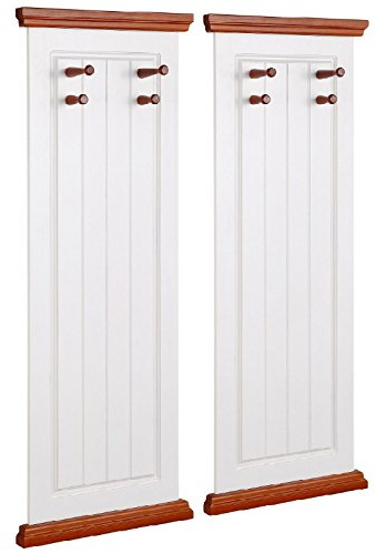 clever-moebel Massive Wandgarderobe im 2er Set | Flurgarderobe, Möbel