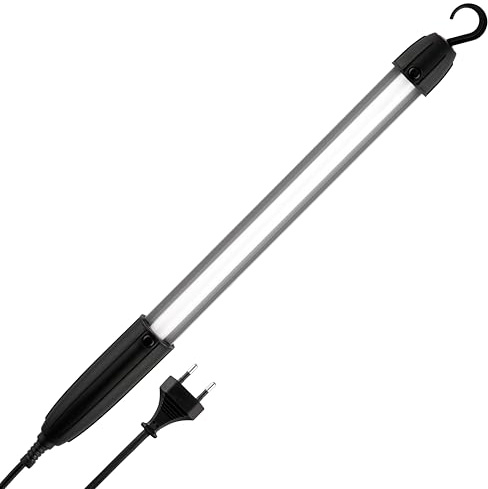 REV 0090950505 handlampa, LED-lampa med upphängningskrok, 5 W, 400 lm, IP20, svart