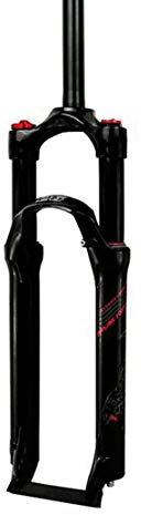 HIOD Forcelle da Bicicletta Aria Shock Pompa Blocco del Controllo delle Spalle Mountain Bike Dritto Tubo MTB Bici Sospensione Forchetta,Black-A,29