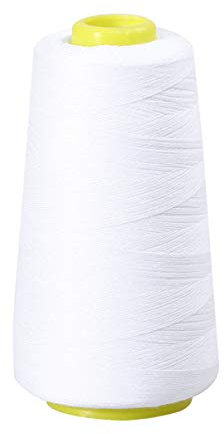 Healifty Polyester-Nähgarn Unterfaden für Näh- Und Stickmaschine 3000 Yards (Weiß)