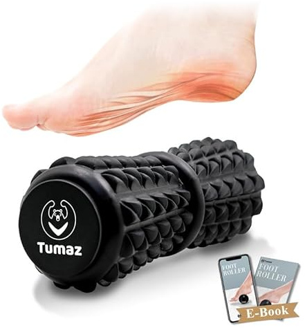 Tumaz Fußroller mit tiefen Noppen für Fußsohle und Ferse, Horizont | Für entspannte Pausen und Selbstmassage, kompakt für Zuhause, Büro und Reise