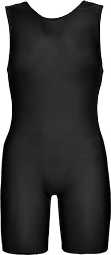 R&N FASHIONS Child Ballet Leotard Dancing Catsuit Girls Professional Spandex Unitard Kids Sports Dance Sleeveless (Black, 7 years, 7_years)