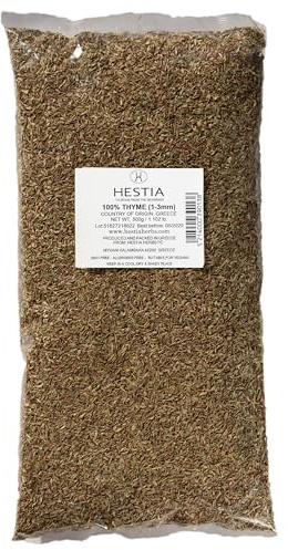 Hestia Herbs Timo Greco Essiccato 500 g, Senza allergeni - Vegan - Senza OGM