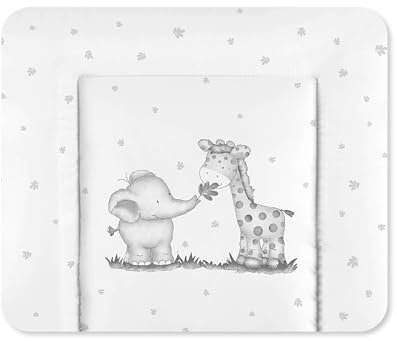 Julius Zöllner Wickelauflage Softy 85x75 cm - Wickelunterlage - wasserdicht und abwischbar - Made in Germany – Oeko-Tex Standard 100 – Dschungelbande