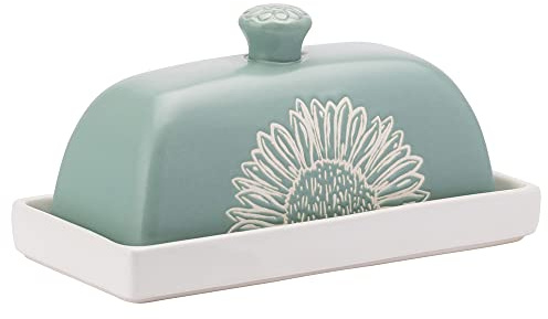 ENGLISH TABLEWARE Artisan Flower Butter Dish