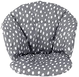 Twistshake Öko-Tex-zertifiziertes Baumwollkissen mit Klettverschluss für Hochstuhl | Superweiches Kissen für Babystuhl | Einfach zu installieren | Geeignet ab 6 Monaten bis 15 kg | Grau