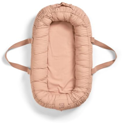 Elodie Details Baby Nest Nido per Neonato Portatile, Riduttore Lettino Neonato Nido Coccolone in 100% Cotone Lavabile 78x45 cm - Blushing Pink