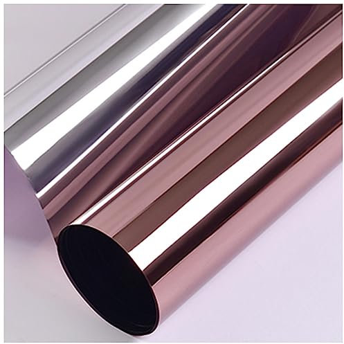 Sonakia Fensterfolie Sonnenschutz, Spiegelfolie Fenster Sichtschutzfolie, Reflektierende Folie, Selbstklebende Fensterfolie, Anti-uv Hitzeschutz Fensterfolie,WxH-110x150cm(43 * 59in)