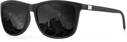 ANYLUV Polarisiert Sonnenbrille-Herren Damen Outdoor Sunglasses Sonnenbrillen Unisex Retro Schwarz Brille UV400 Fahren Wandern Golf