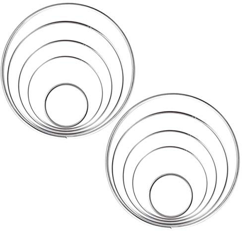 10 Stück Traumfängerring aus Metall, Silber, Rund, für Selbstgemacht