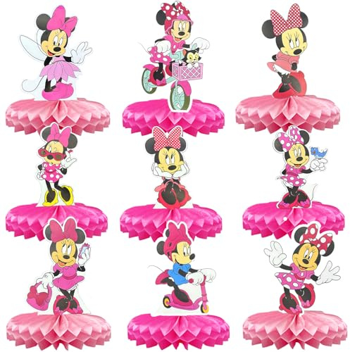Minnie Tortendeko, 9PCS Mickey Tortendeko, Mini Kuchen Deko, Tortendeko Mickey, Minnie Cake Decoration, Minnie Cake Topper, Happy Birthday Cake Decoration, Cartoon Minnie Mickey Tortenaufsatz