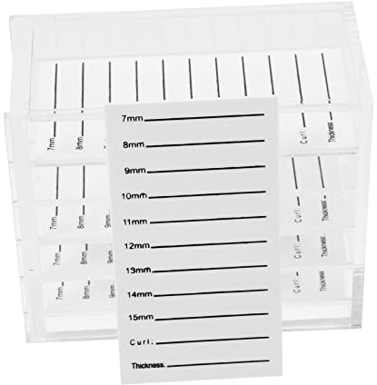 Healeved Organizzatore Per Ciglia Finte 5 Strati Bianco Custodia Leggera Porta Ciglia Finte Resistente a Schiacciamenti Per Uso Personale e Saloni Di Bellezza