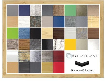 RahmenMax Skane Puzzlerahmen Bilderrahmen Posterrahmen 28 x 40 cm Fichte Optik Passgenau Handgefertigt inklusive klarer Acryl Verglasung