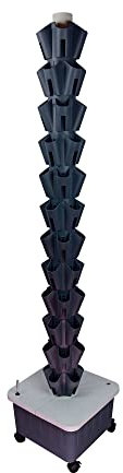 PUFAHAU Sistema de Cultivo de Torre hidropónica Sistema de Cultivo hidropónico para jardín Kit de Torre Vertical Invernadero Vertical Jardín Agujero Interior Torre hidropónica In