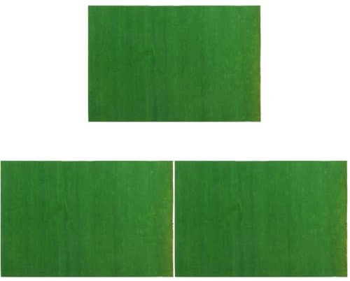 BESPORTBLE 3st Zuschneidbare Matte Für Sandtisch Outdoor-fliesen Tischläufer Rasenrasen Selber Machen Sandkasten Miniaturen Modelleisenbahn Gras Teppich Anlage Green Plastik