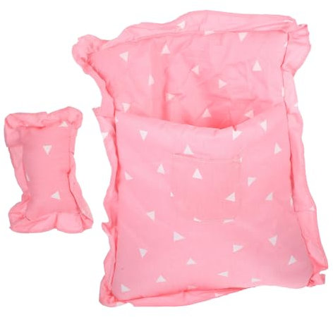 Homoyoyo Puppen Schlafsack Schlafsack Für Puppen Aus Baumwolle Weicher Und Bequemer Schlafsack Für Spielzeug Und -Dekoration Rosa Farbdesign