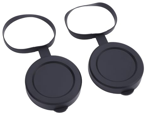 2Pcs Objective Lens Caps Rubber Protective Snug Fit Telescope Lens Cover for ID 61 to 64mm Monocular Binocular