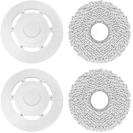 VBMJUSSE Update Mop Cloths With Mop Plates Spare Parts，compatible For Deebot，T20 Omni / T20e Omni Robot Vacuum Cleaner Mop Pad Mop Holder
